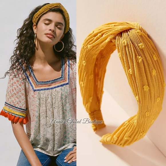 NWT ANTHROPOLOGIE Textured Twisted Headband - Picture 16 of 16